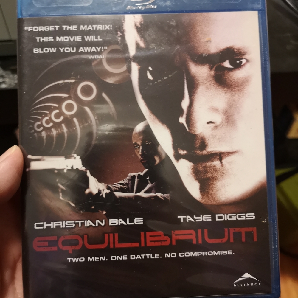 Equilibrium Blu-ray Disc - Black and Blue Cover